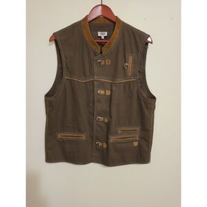 Vintage Country Line German Trachtenweste Traditional Vest Men's Sz 48 US Sm/med